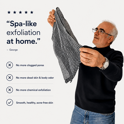 Kove Exfoliating Antibacterial Shower Towel